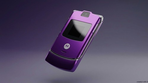 Motorola razr lila - razr, v3
